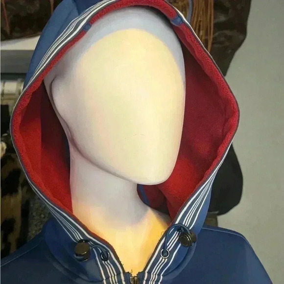 Michael Kors Track Jacket Men’s Size Medium Royal Blue Full Zip Up Hooded Size M - Picture 8 of 11